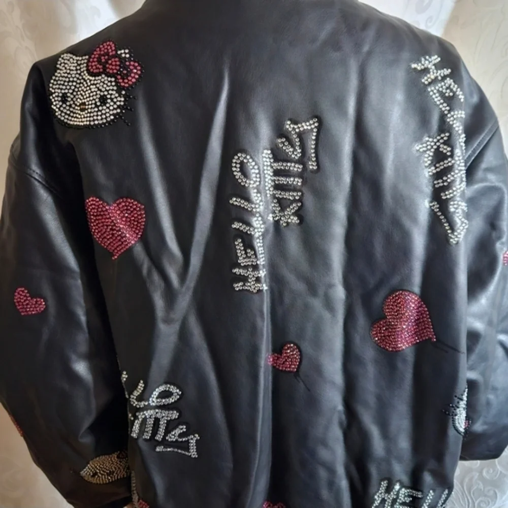 Forever 21 Hello Kitty Black Rhinestone Coat NWT - Picture 3 of 4